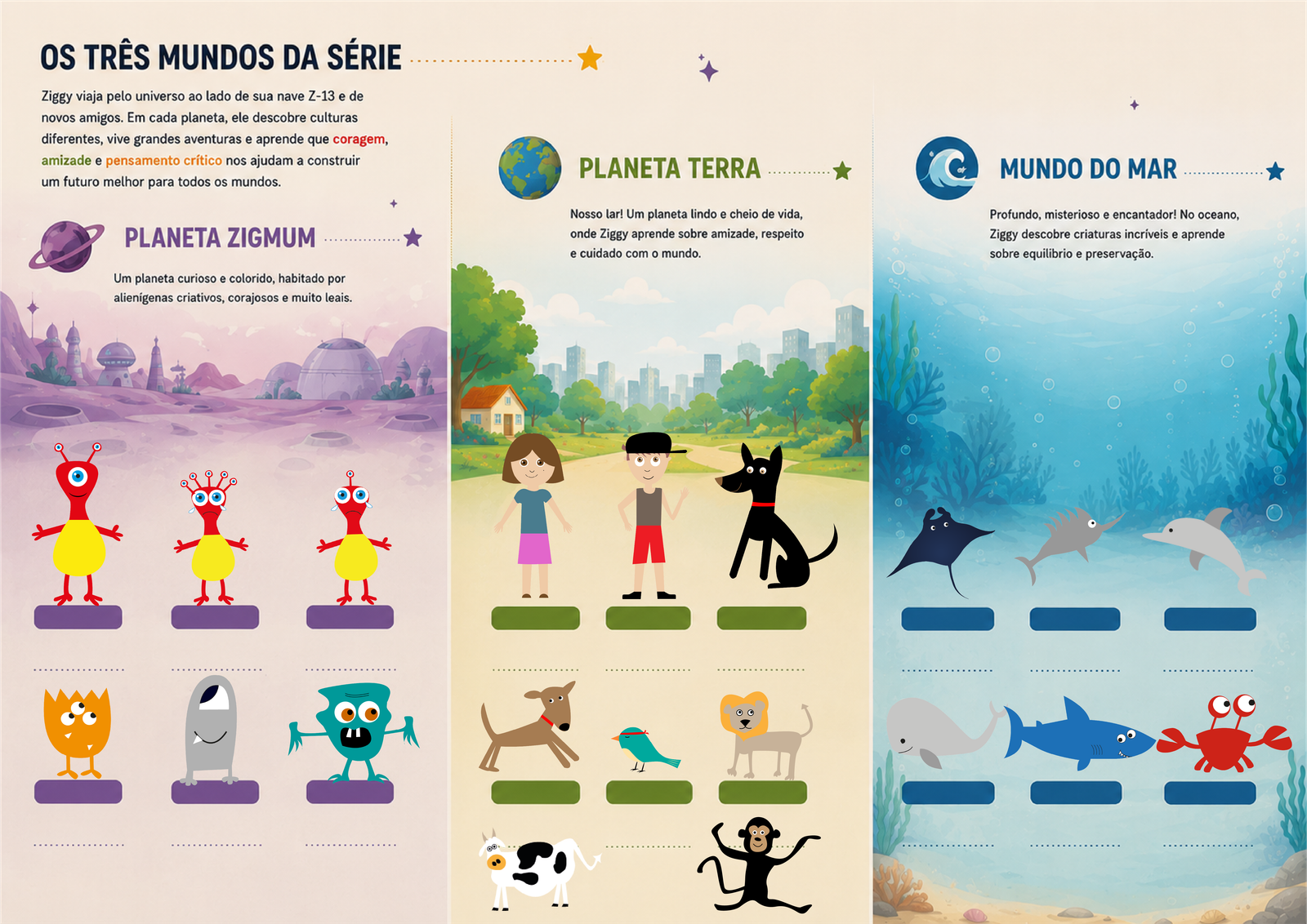 Bíblia da série Ziggy — personagens e universos